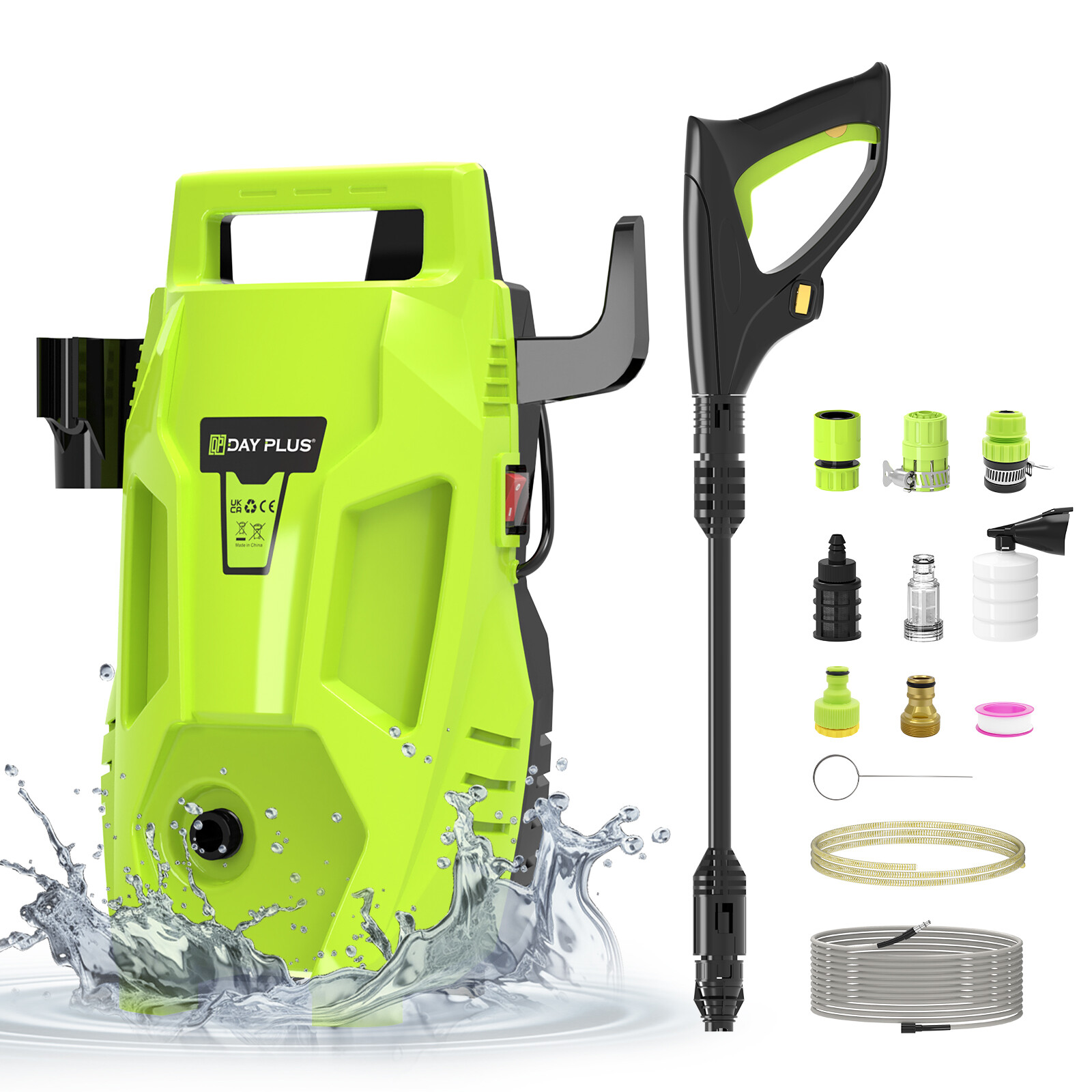 6000 PSI Electric Pressure Washer High Pressure Washer Portable Powered Washer