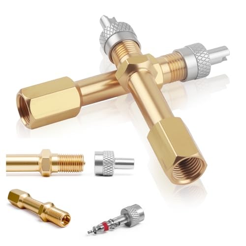 2PCS Tire Valve Stem Extensions,50mm Tire Valve Extender with Straight