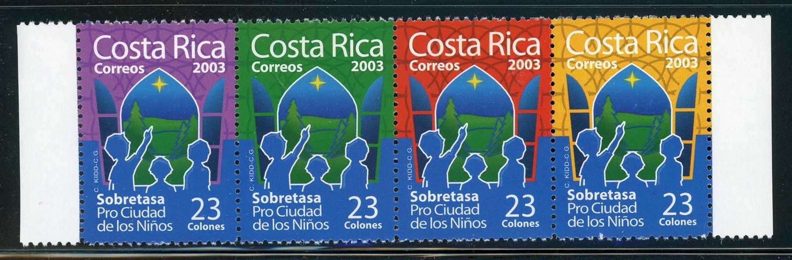 COSTA RICA MNH: Scott #RA122 "2003" Postal Tax Series #2 $$