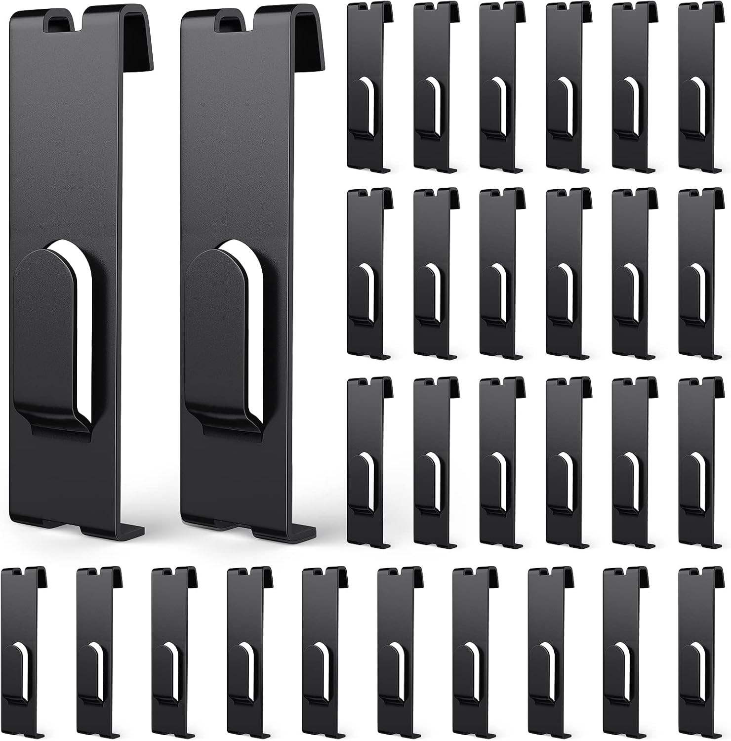 15 Pcs Gridwall Utility Notch Hook Gridwall Picture Hanger Commercial Black Grid