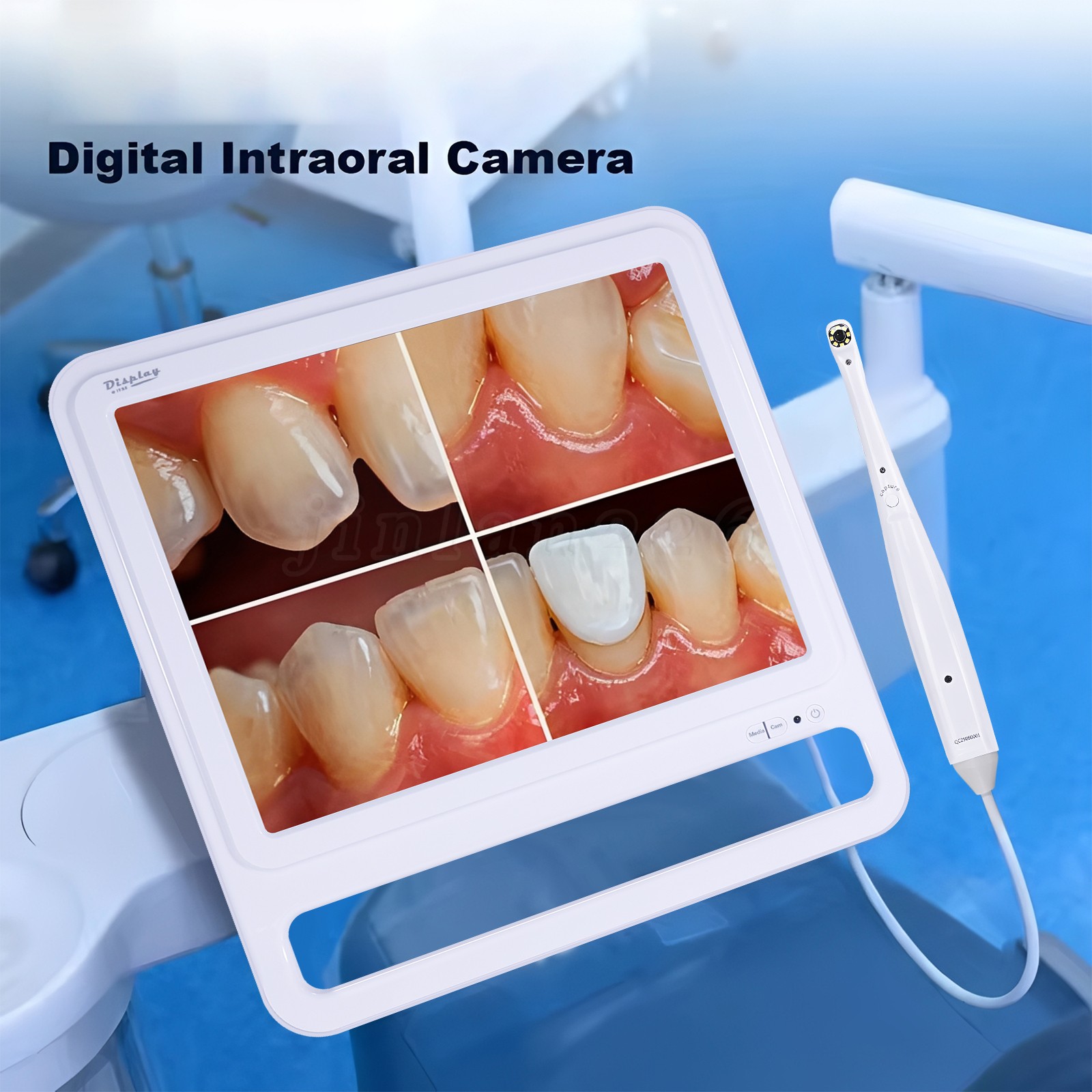 WIFI Dental Intra Oral Camera 17Inch High-Definition Digital LCD Monitor