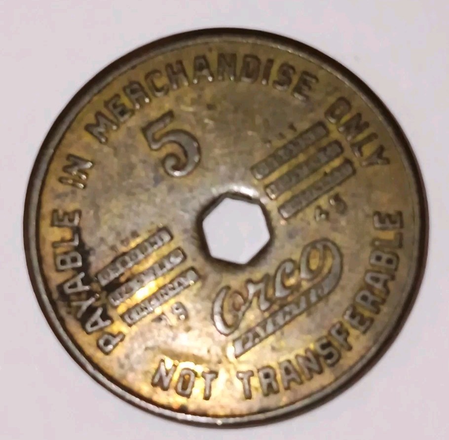 Vintage Wva Coal Script Tokens / Coins Money