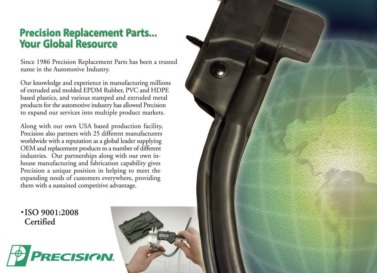 New Rear Outer Beltline Molding Pair / For 06-09 Ram Truck Mega Cab Window Sweep