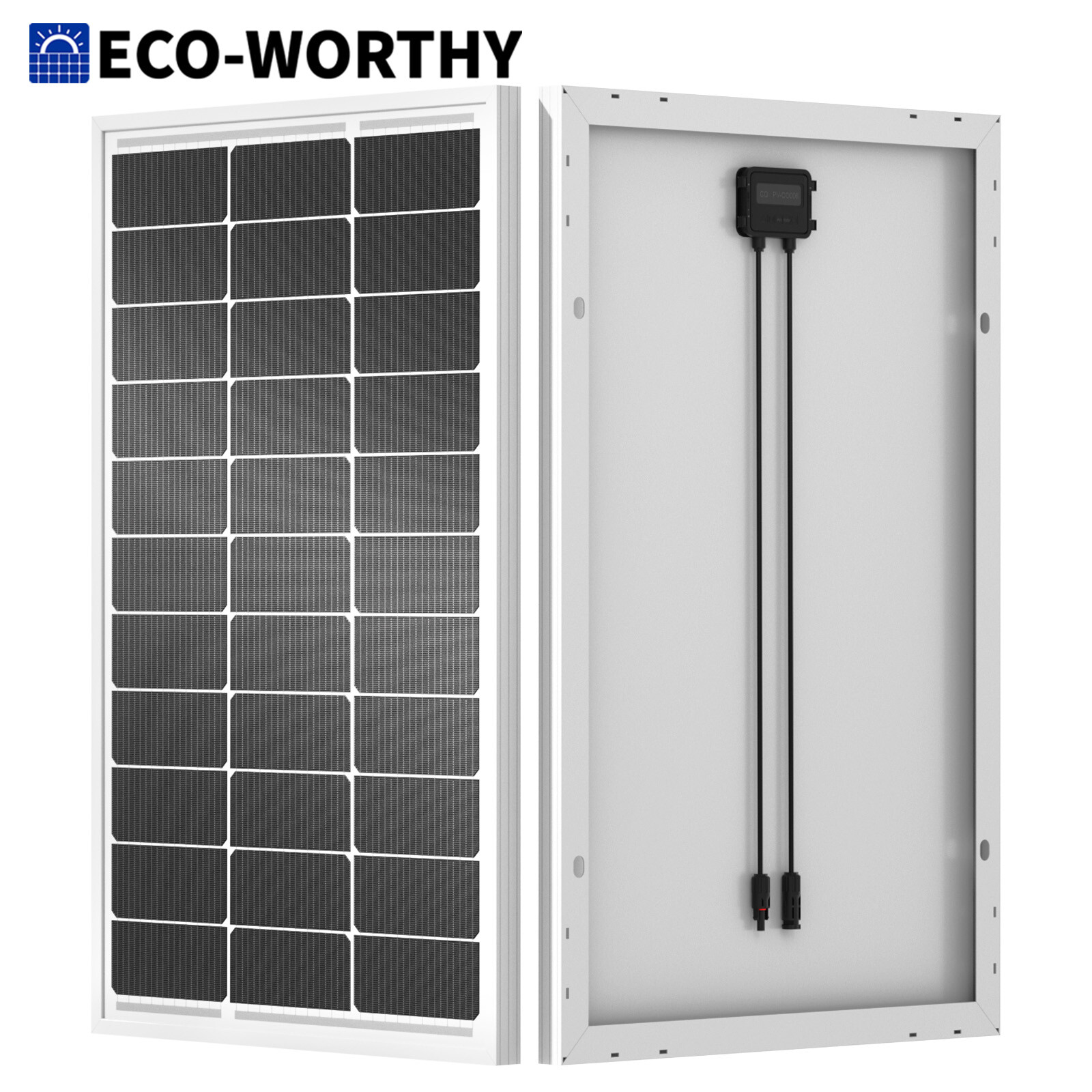 ECO-WORTHY 100W 200W 400W 1000W Watt Solar Panel Mono 12V PV Home RV Off Grid