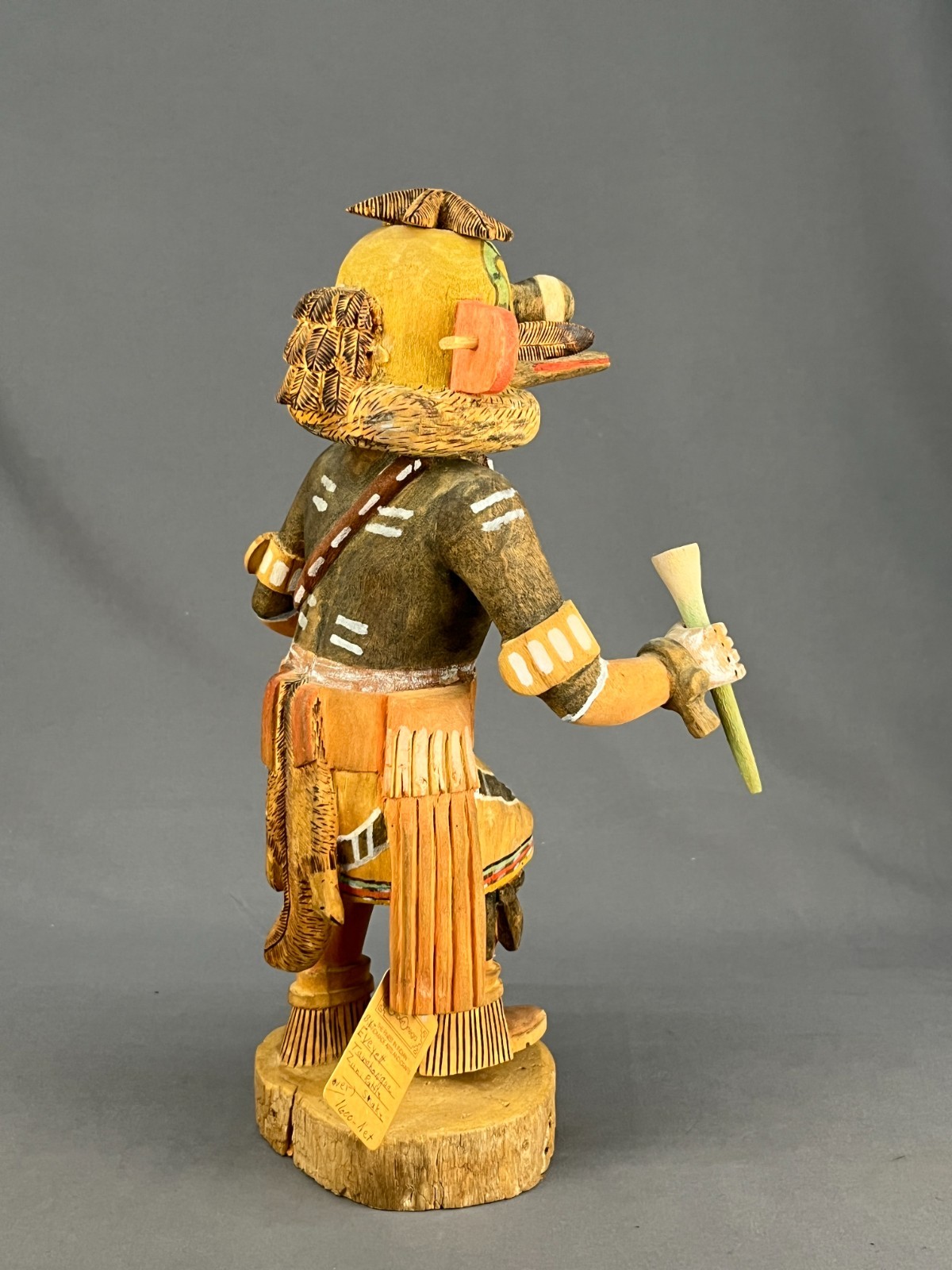 Vtg Hand-Carved 13" Hopi Kachina Doll ZUNI RATTLE SNAKE by Everett Tawahongva