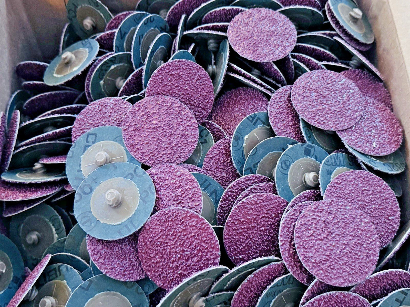 (25) 3M Cubitron II 982C TR Roloc Fibre Grinding Discs 2" Diameter 36+ Grit