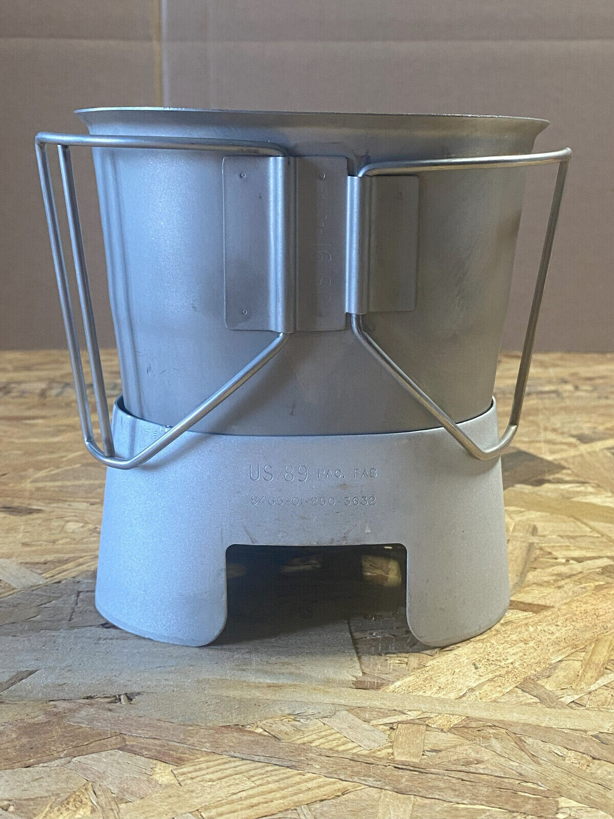USGI CANTEEN CUP STAINLESS and STOVE / STAND COMBO Made in USA EXCELLENT