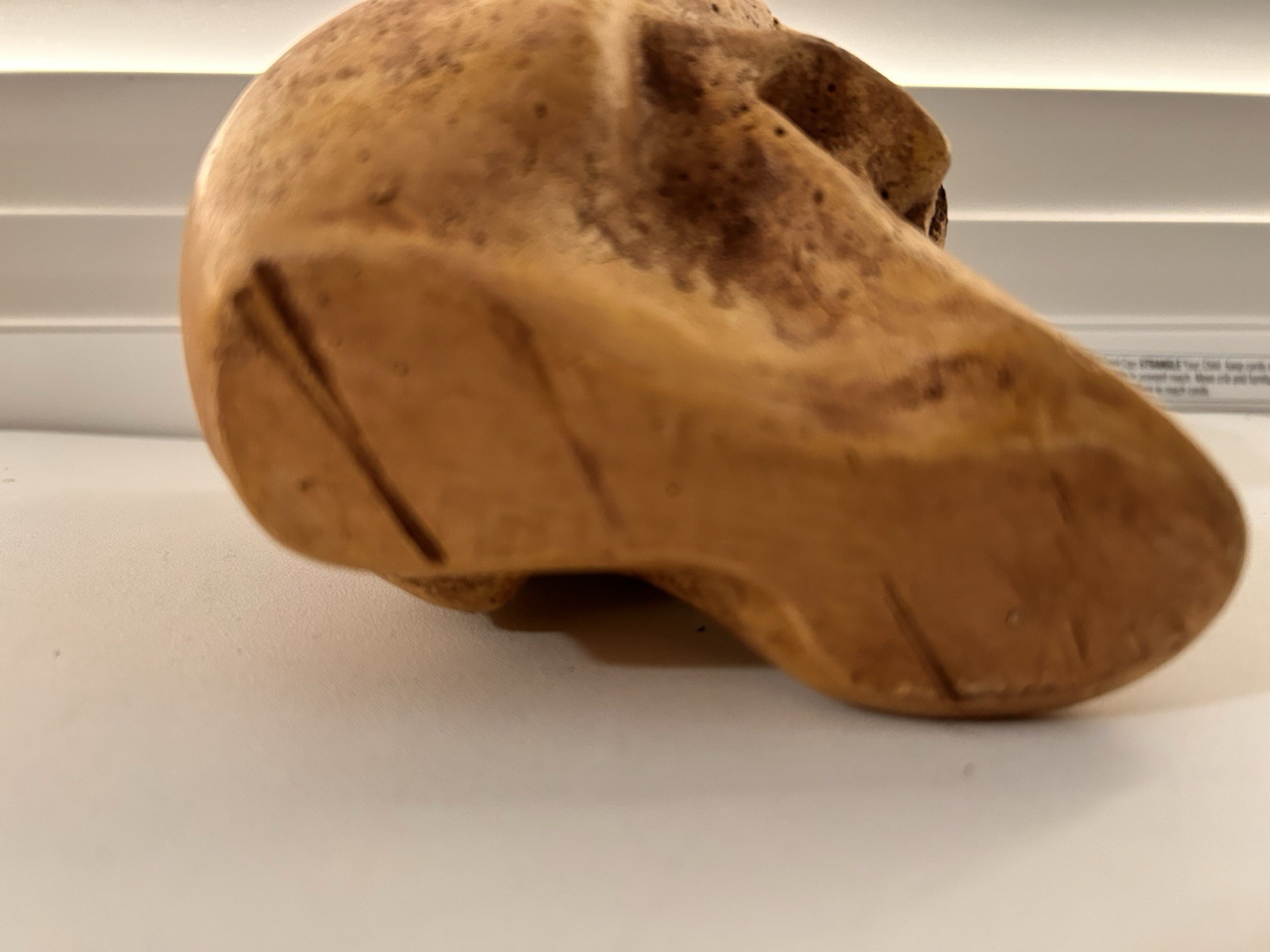 VINTAGE RANDOTTI SAMPLE "GOOGLE YELLOW EYED SKULL" STILL GLOWS IN THE DARK