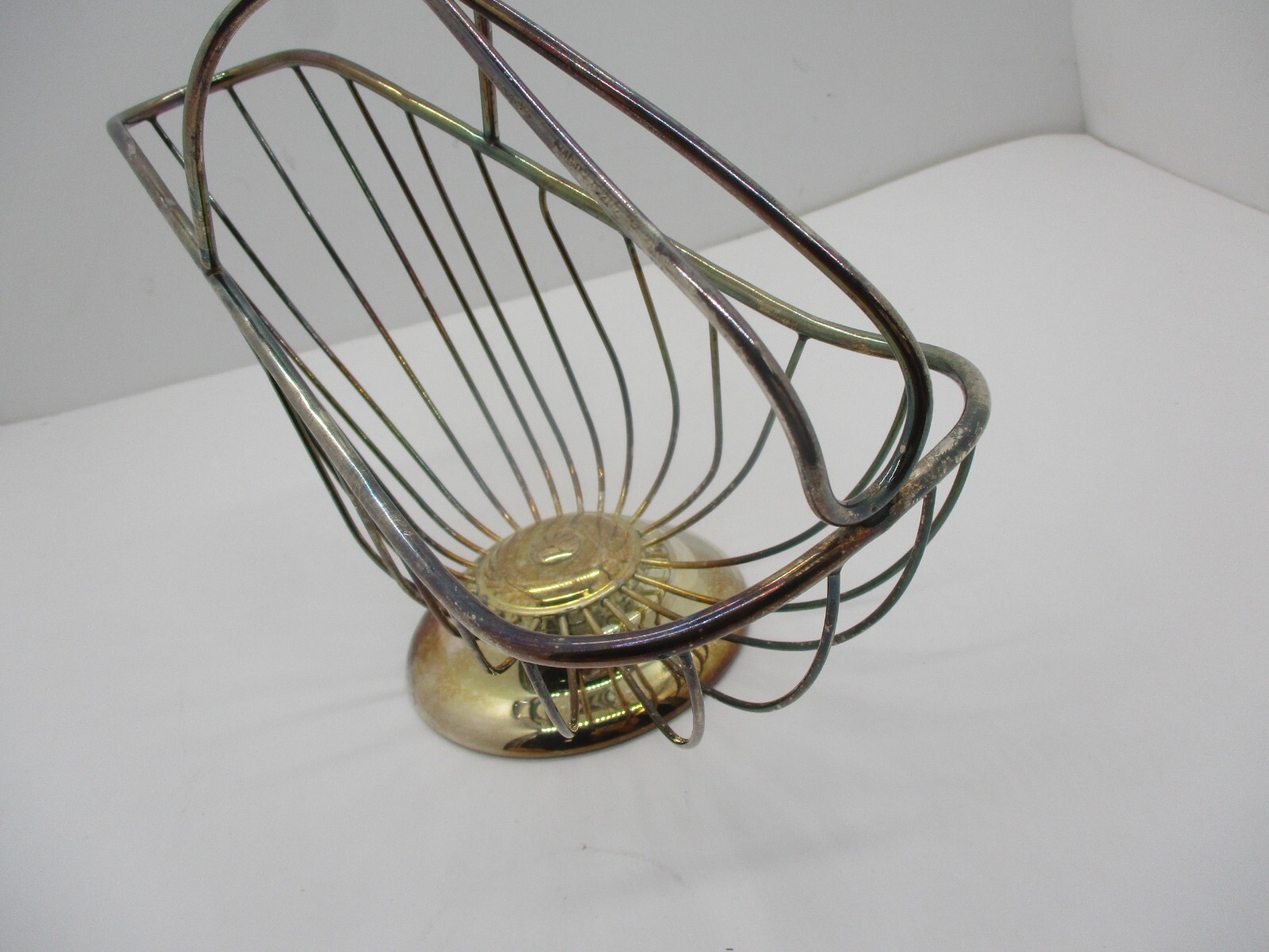 Vintage Silverplate Leonard Wire Wine Bottle Holder