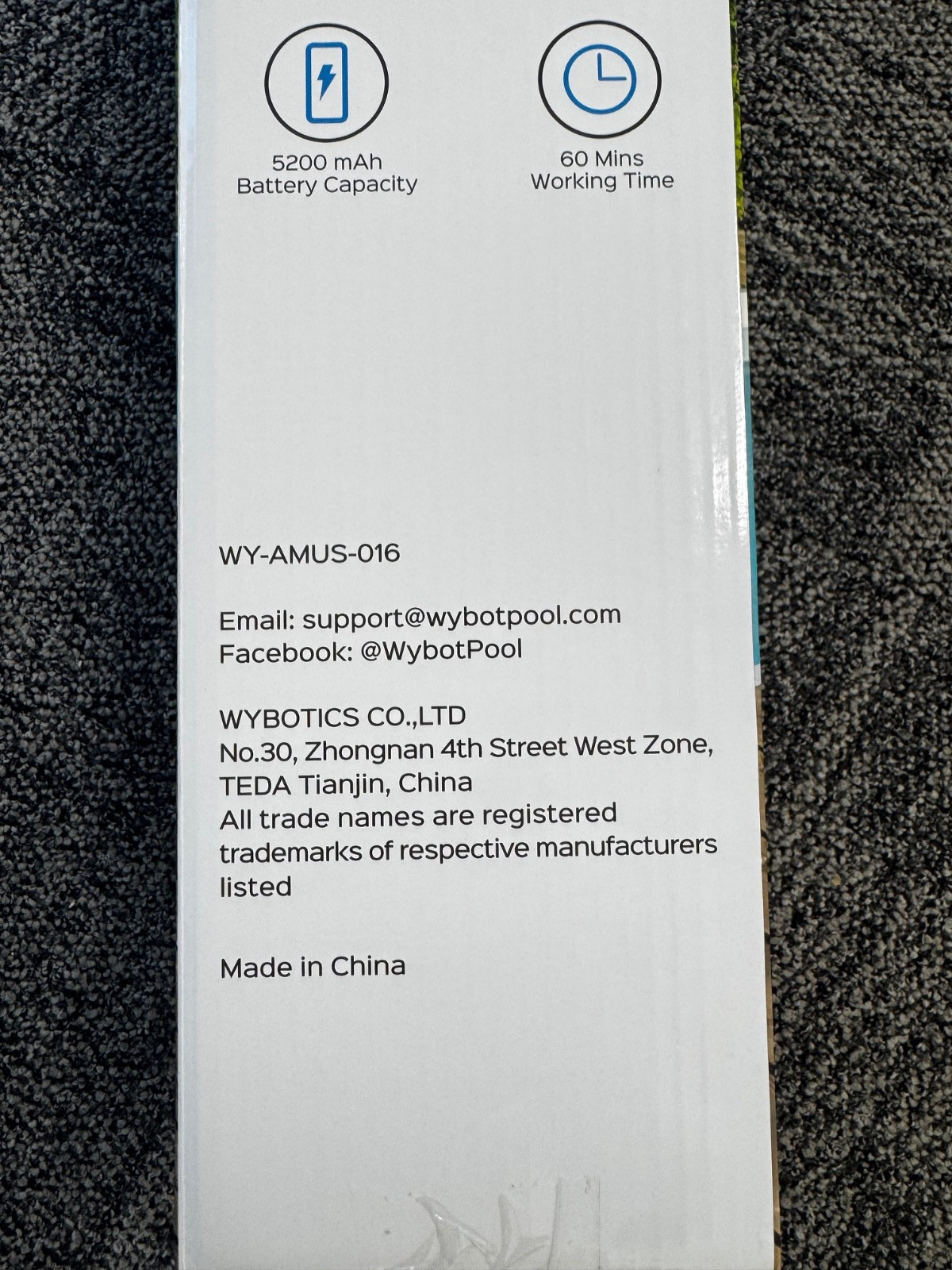 Wybot Hyson 100 Handheld Pool Vacuum - 60 Min Runtime (Upgraded), Heavy-Duty Dee