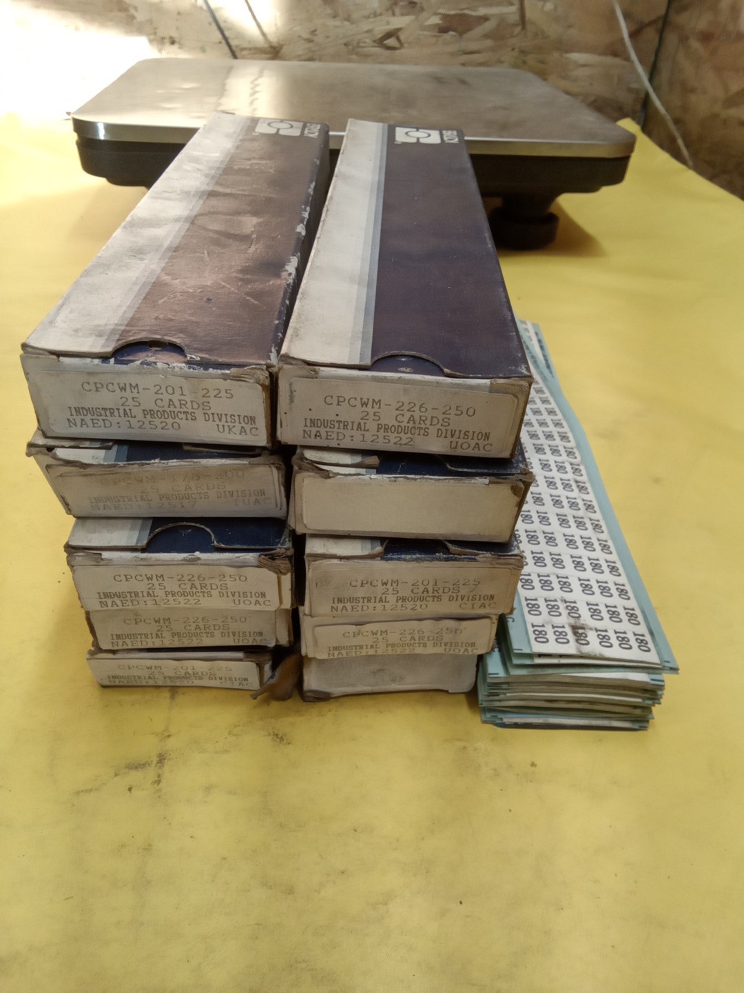 Brady Wire & Cable Marker Labeling Cards 8 Boxes & 1 Open Box