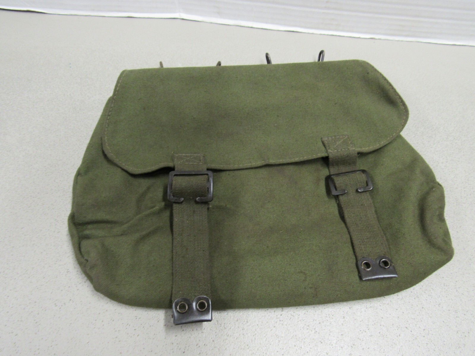 Dutch Military Web Gear Canvas Butt Pack Old Style Belt Hooks Hanger Netherlands