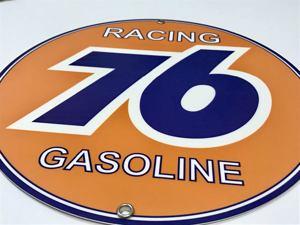 76 Union Oil gasoline racing vintage sign