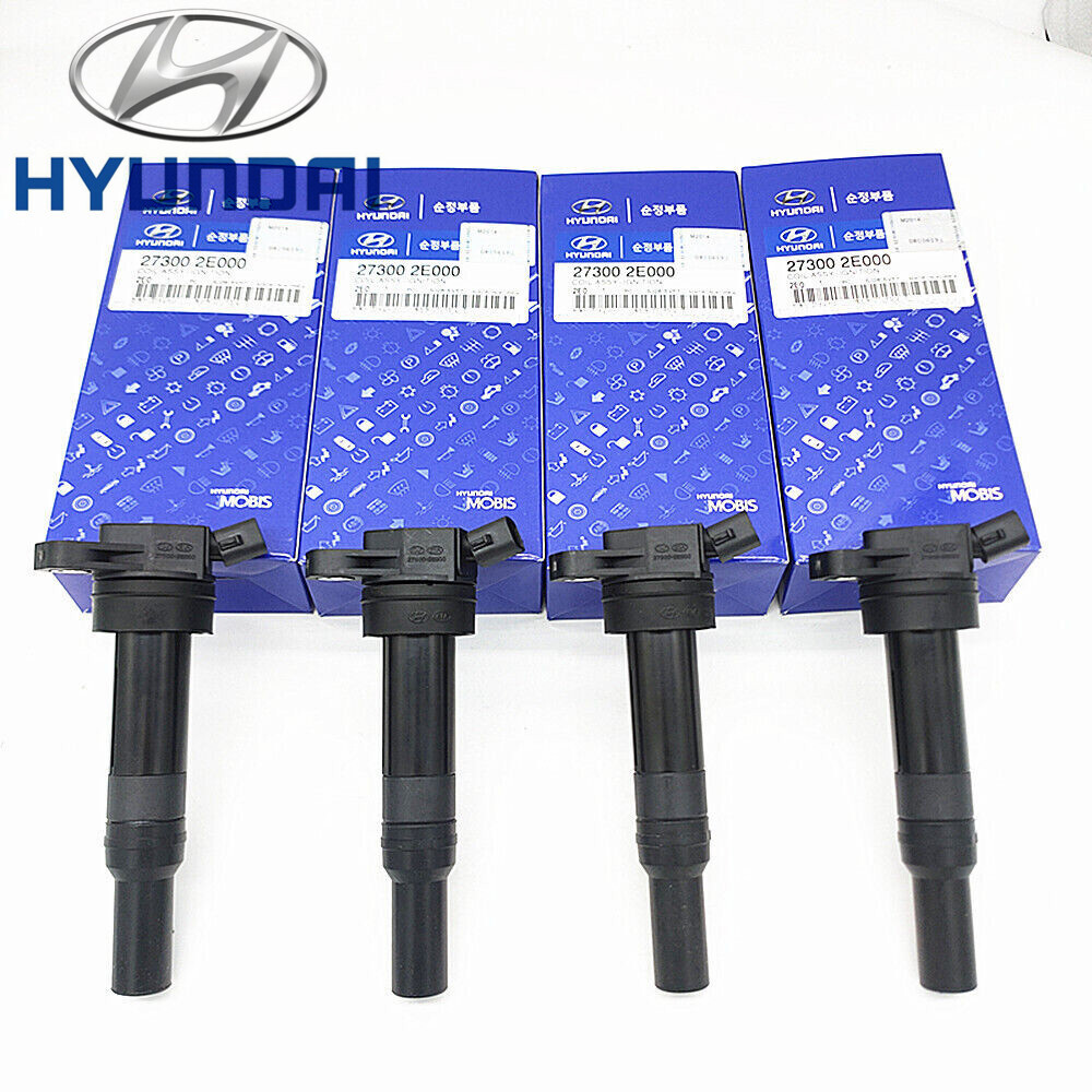 4x Genuine 27300-2E000 Ignition Coil For 2001-17 Hyundai Elantra Kia Soul UF651