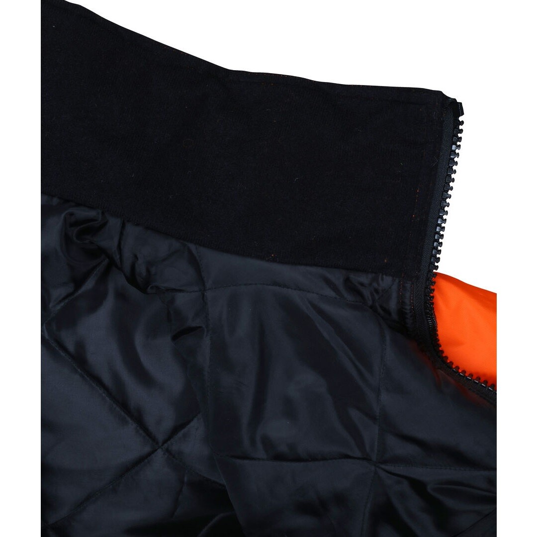 REFLECTIVE BOMBER JACKET HI-VIS ORANGE WATERPROOF MCR SAFETY CLASS 3 (SM - 5XL)