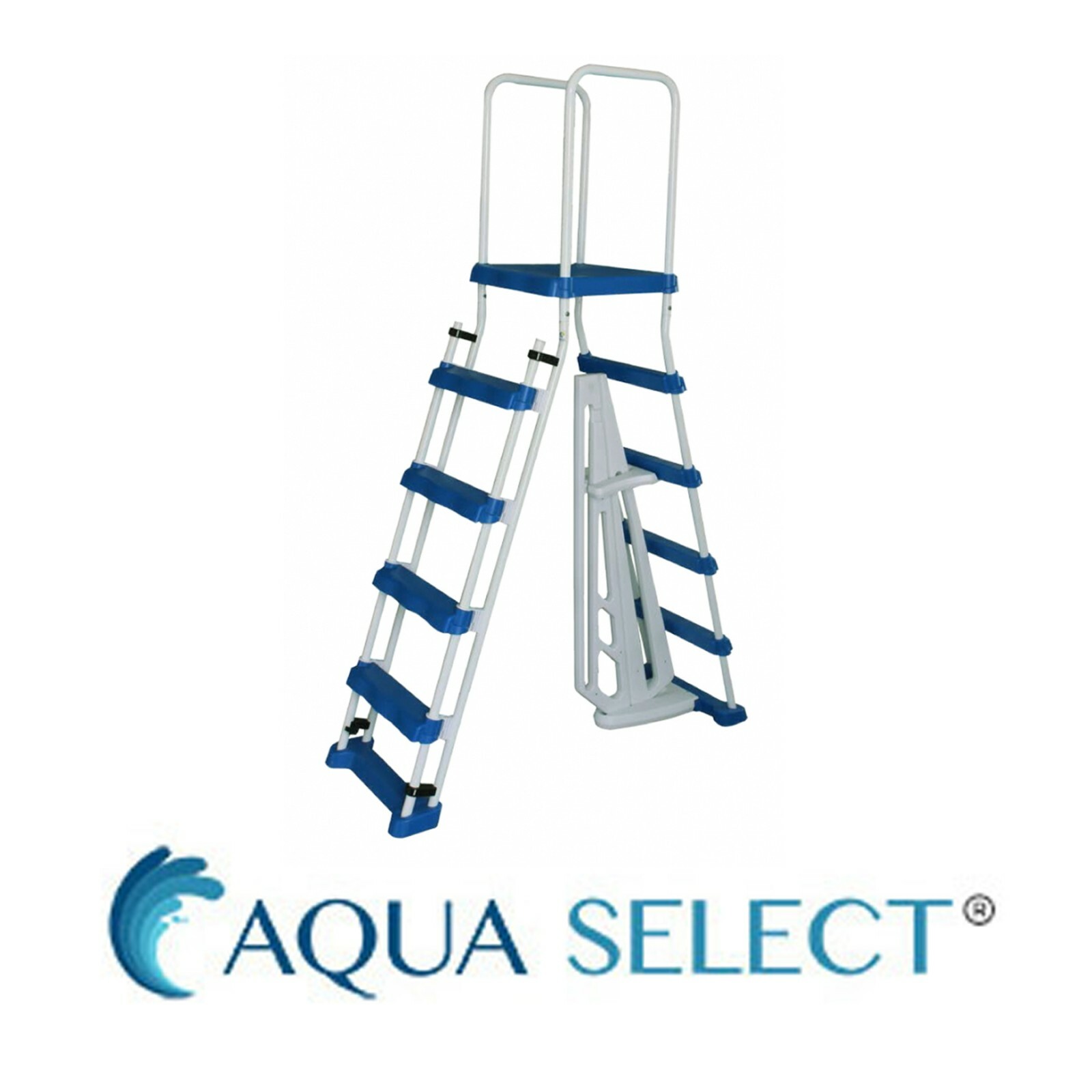 Aqua Select A-Frame Ladder w/ Removable Steps for Swimming Pools (Various Size)