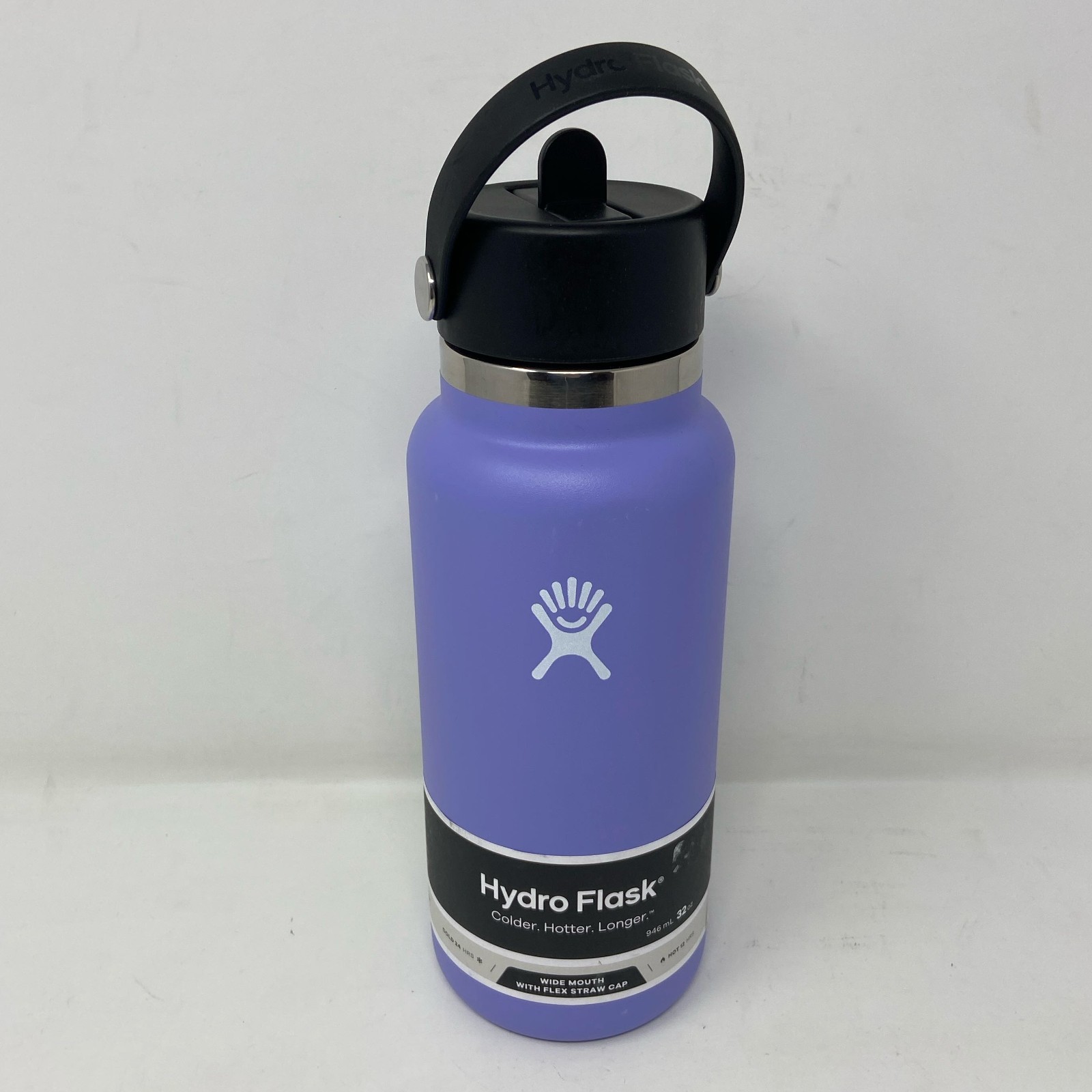 Hydro Flask 32oz Wide Mouth Bottle w/ Flex Straw Cap - Lupine Purple W32BFS474