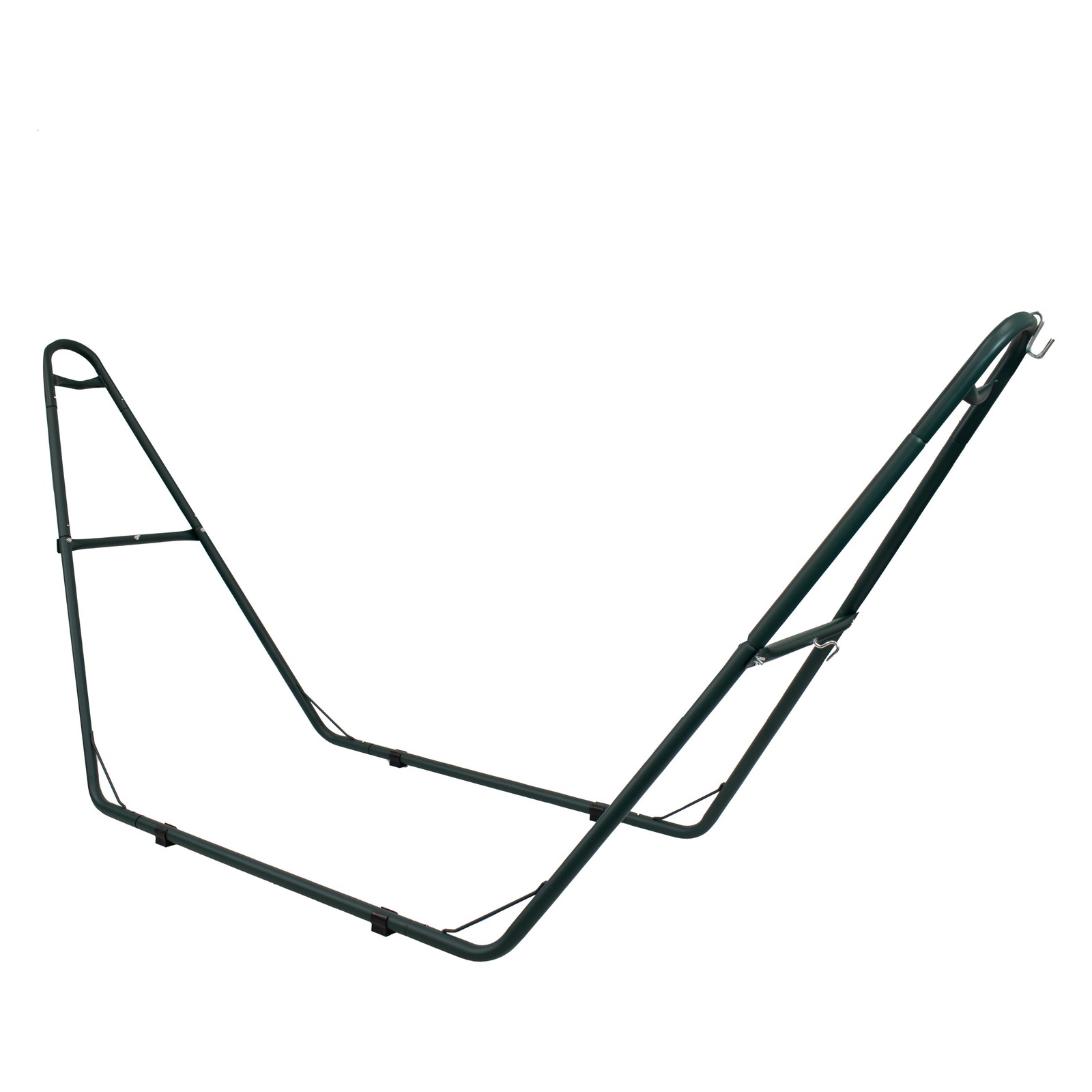 Powder-Coated Steel Universal Hammock Stand - Green - 124 in by Sunnydaze