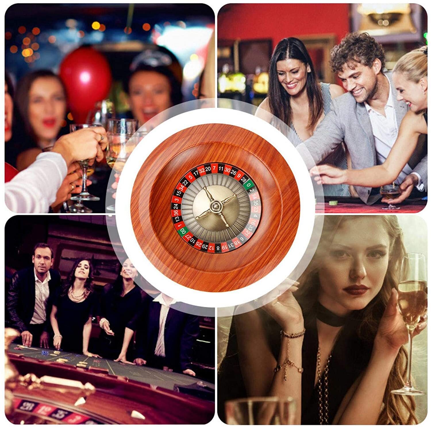 luning Wooden Roulette Wheel Set Professional Roulette Wheel European Roulet