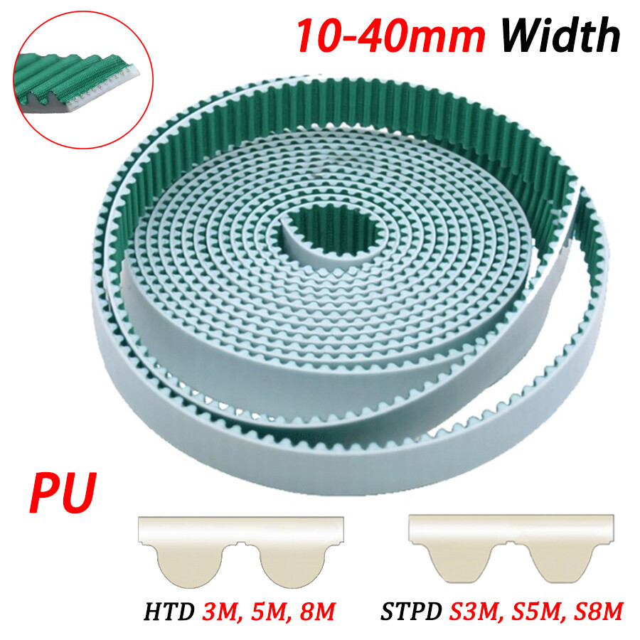 Open Timing Belt 10mm-40mm Width HTD 3/5/8M STPD S3M/S5M/S8M for CNC, 3D Printer