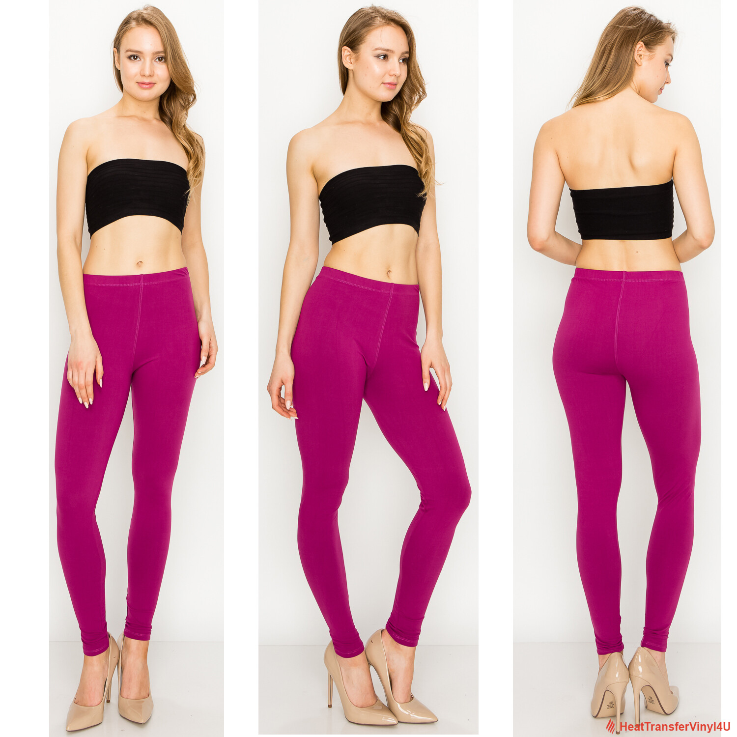 Women's Buttery Ultra Soft Premium Solid Color Leggings - One Size and Plus Size