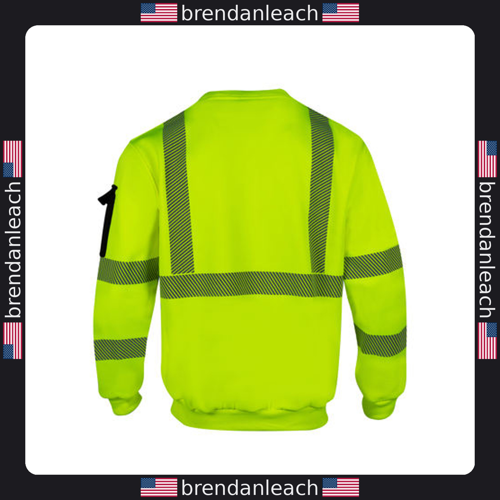 Hi Vis Hoodie for Men ANSI Class 3 Reflective Safety Sweatshirt