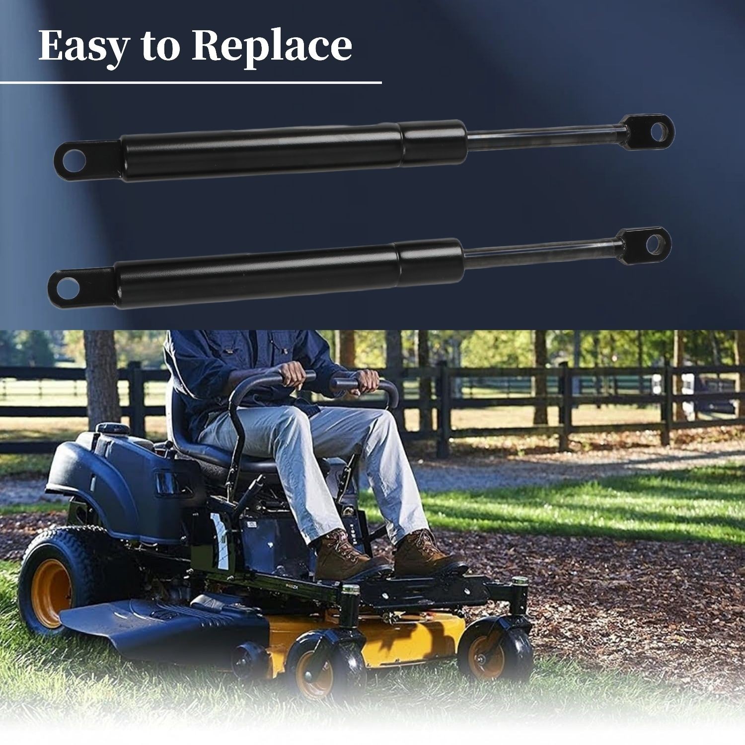 Upgraded Set of 2 Steering Shock Dampers for Zero Turns Mowers 539102720