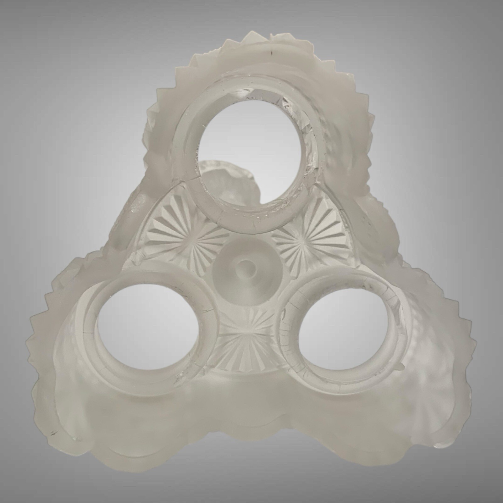 1860s Belmont Co. EAPG Pattern Glass Condiment Cruets (2) And Castor Set