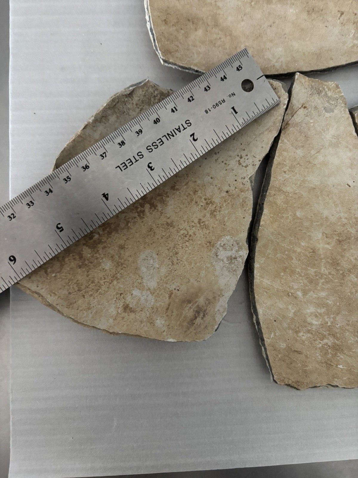 4 Ancient Anasazi Native American Pottery Shards 4” - 6” Arizona L5-G FREE SHIP