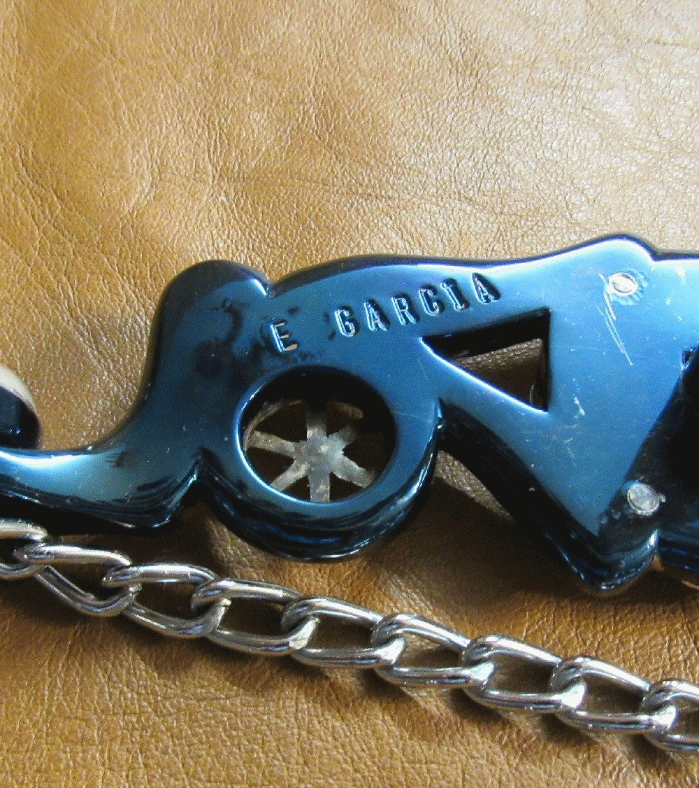 E Garcia Silver Ring Bit Blue Finish