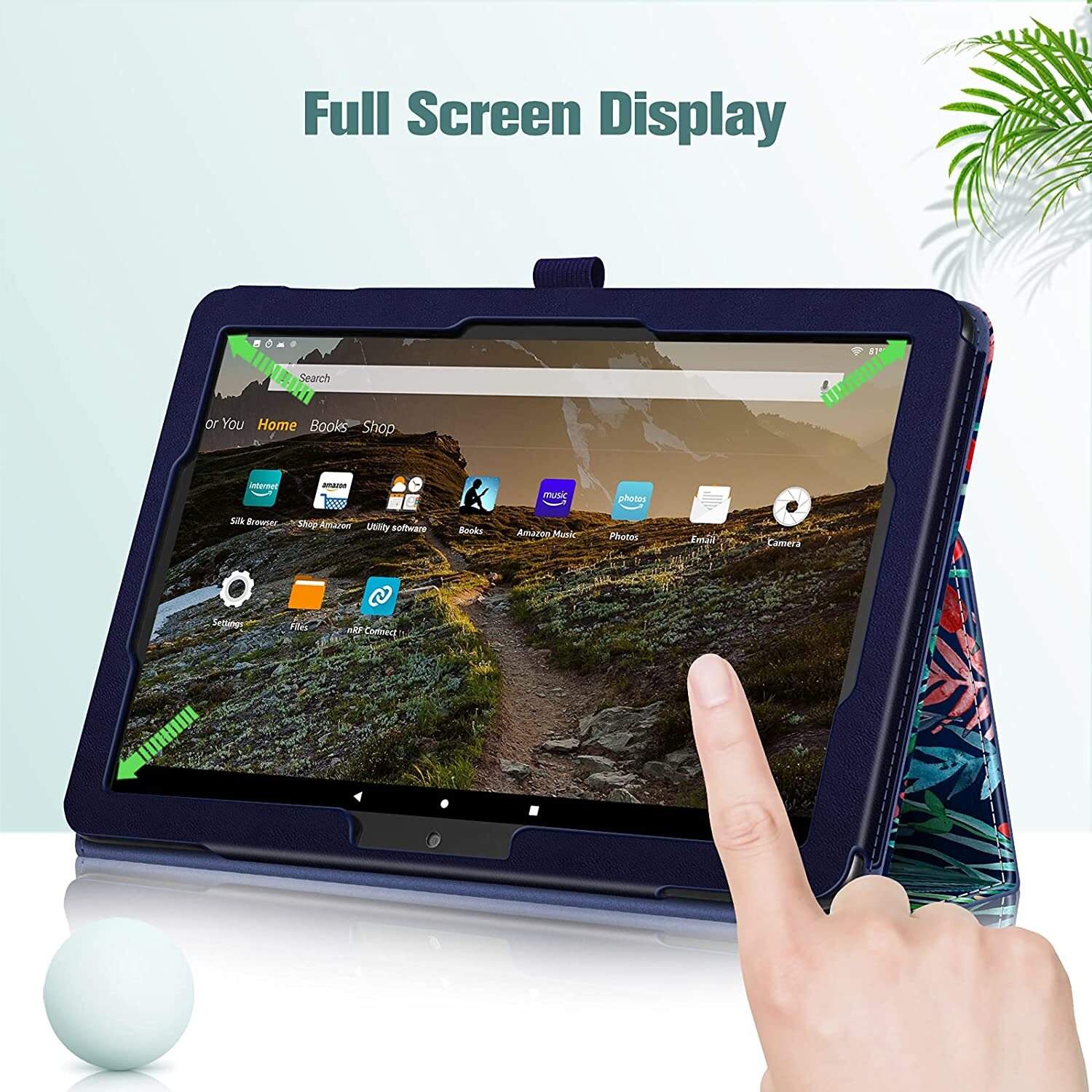 Folio Case For Amazon Fire HD 10 /HD 10 Plus 13th 2023 Tablet Slim Stand Cover