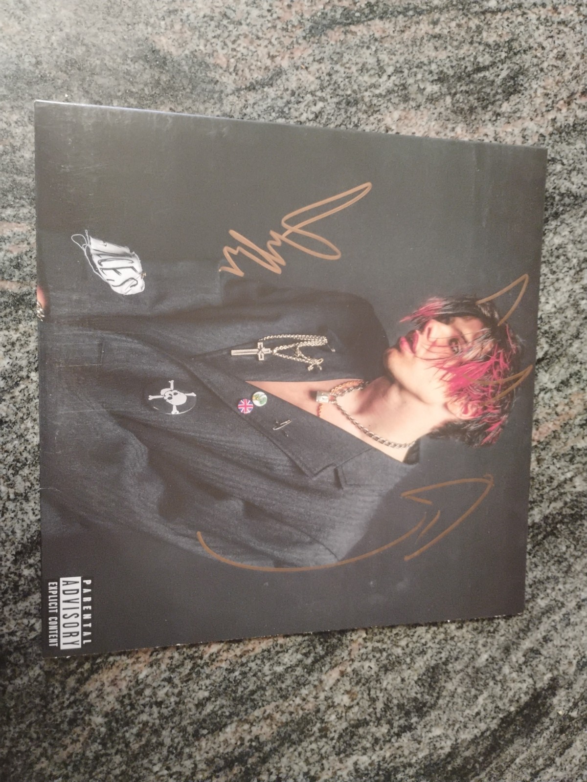 Yungblud signed autographed  Pink Vinyl LP And Signed Photo (2 ITEMS SIgned!!)