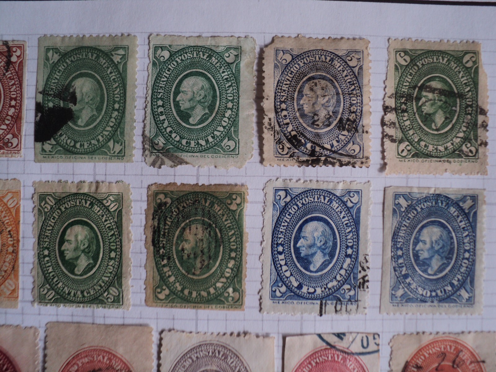 SUPER Mexico Stamp Collection early 1860's