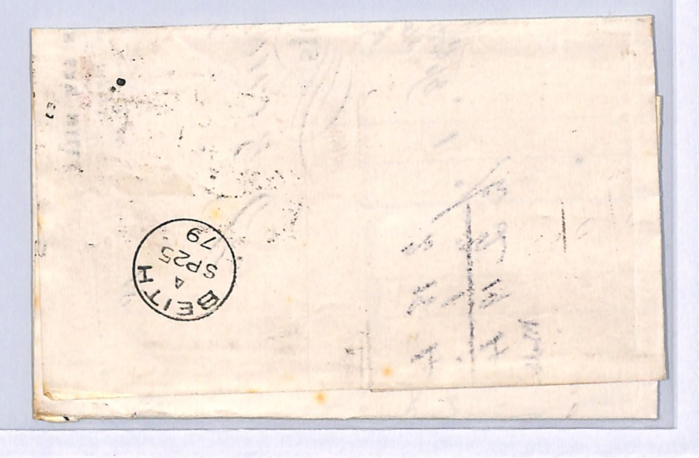 GB QV BANTAM ½d Plate 11 (EE) HALFPENNY Cover Glasgow 1879 Duplex {samwells}XB42