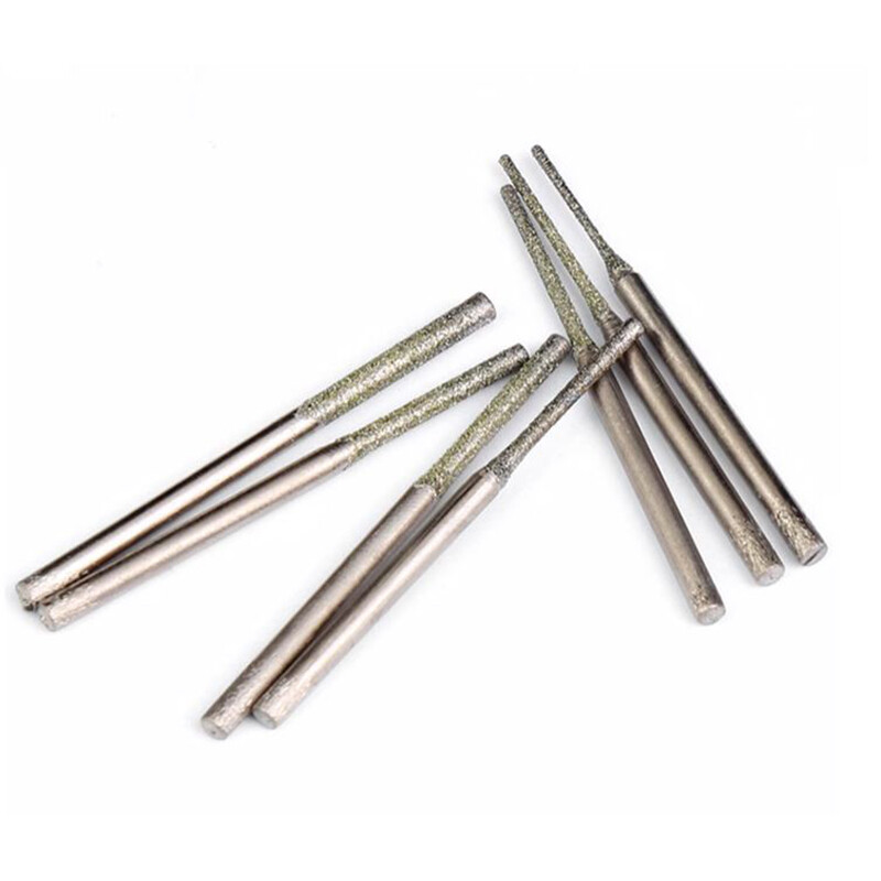 0.8-2.5mm Diamond Coated Tipped Drill Bits for Tile Jewellery Glass 2.35mm Shank