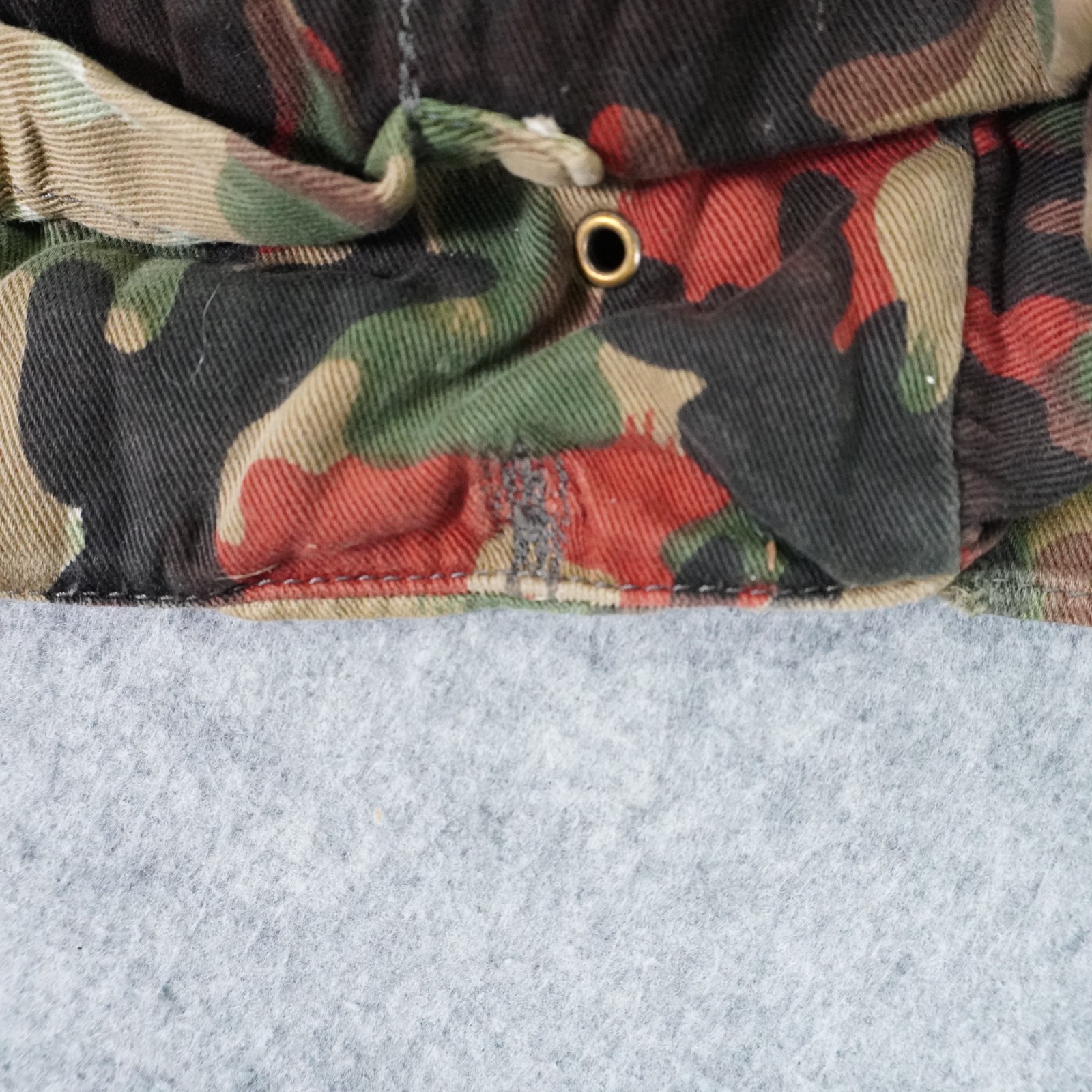 Swiss Army M70 Alpenflage Combat Pack Backpack Coat Jacket Attachment Distressed