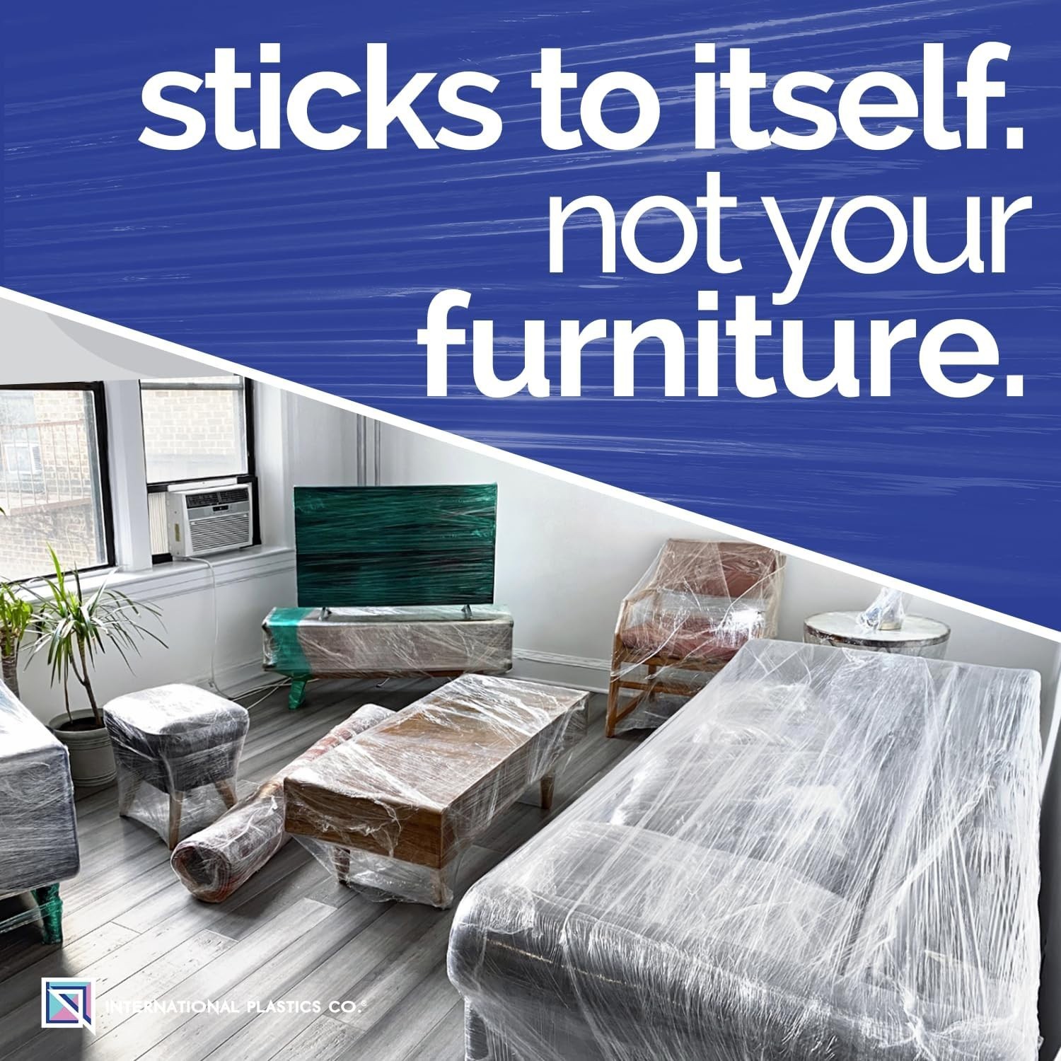 18" Heavy Duty Stretch Wrap | 1500ft, 80 Gauge, Perfect for Moving and Storage