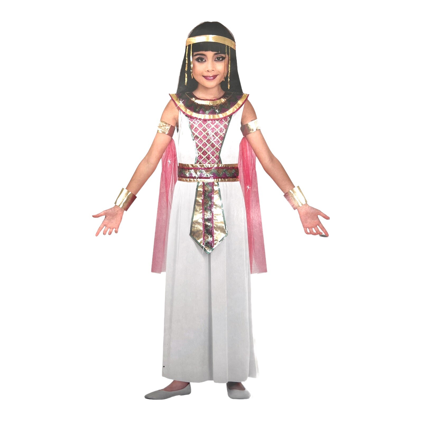 GoodMark Princess of the Nile Girl 6pc Costume Size L (10-12) Dress-Up Halloween