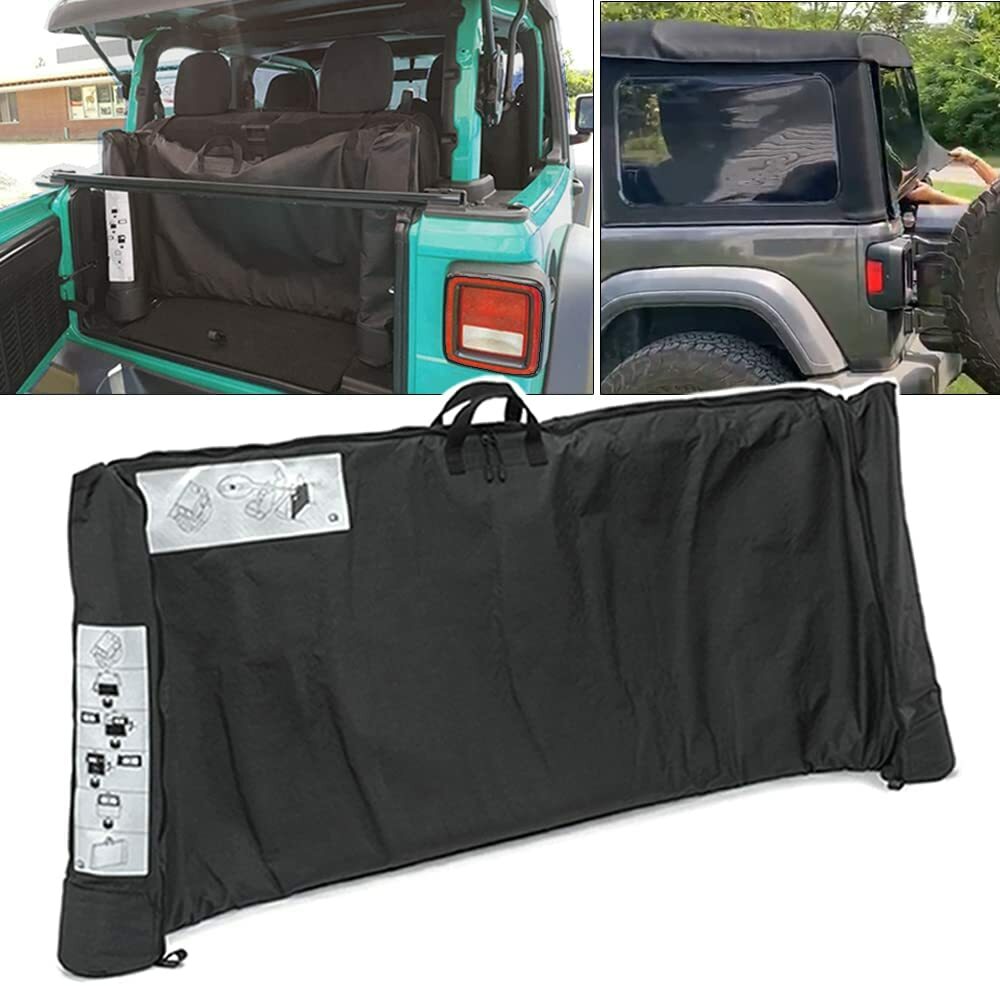 Soft Top Window Storage Bag For 2018-2024 Jeep Wrangler JL JLU 68358392AC