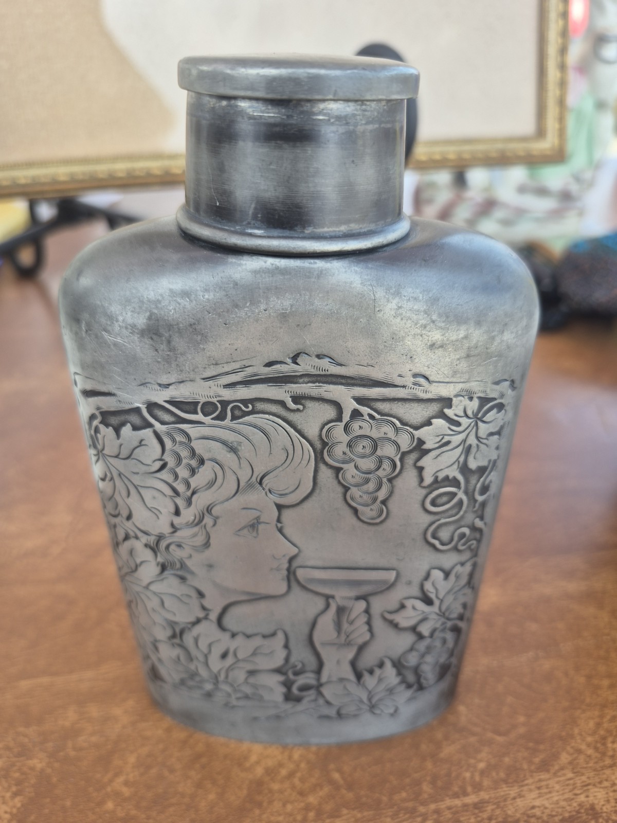 Antique Art Nouveau Flask