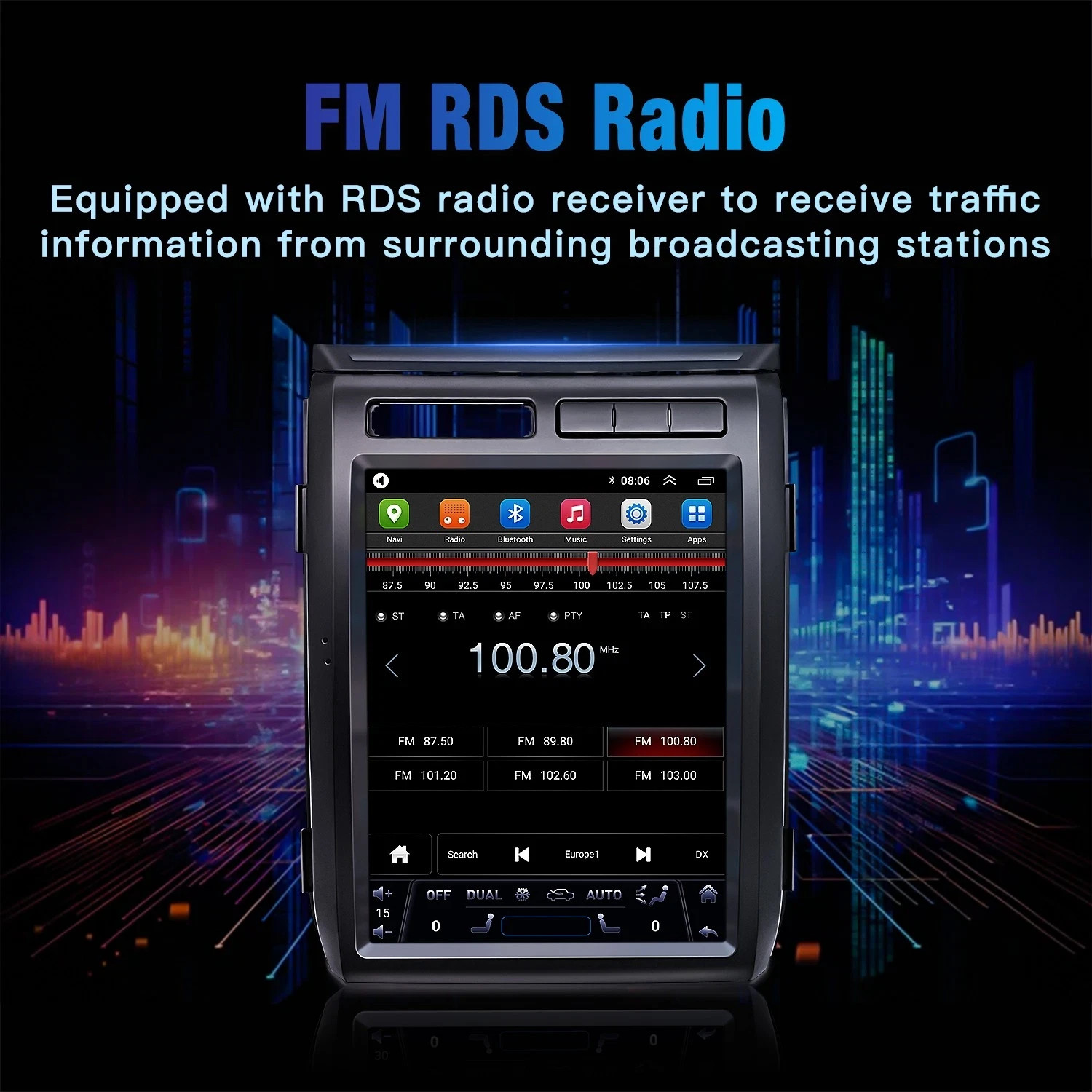 12.1"Android Car Radio Stereo For Ford F-150 2009 2010 2011 2012 2013 Carplay