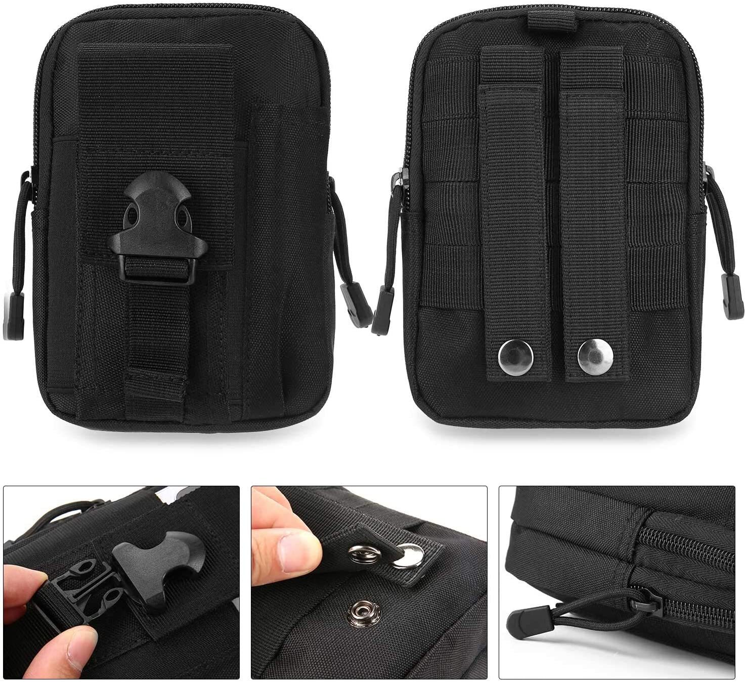 Tactical Molle Pouch EDC Belt Waist Military Waist Bags Fanny Pack Bag Pocket US