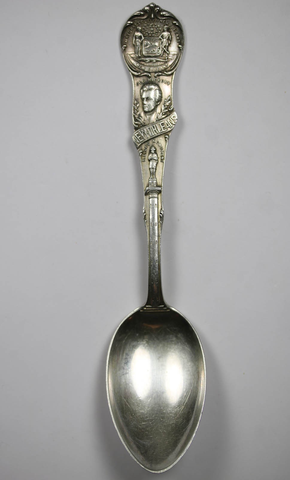 Antique Sterling Spoon New Orleans Old Hickory Robert E. Lee Monument 24.4 g