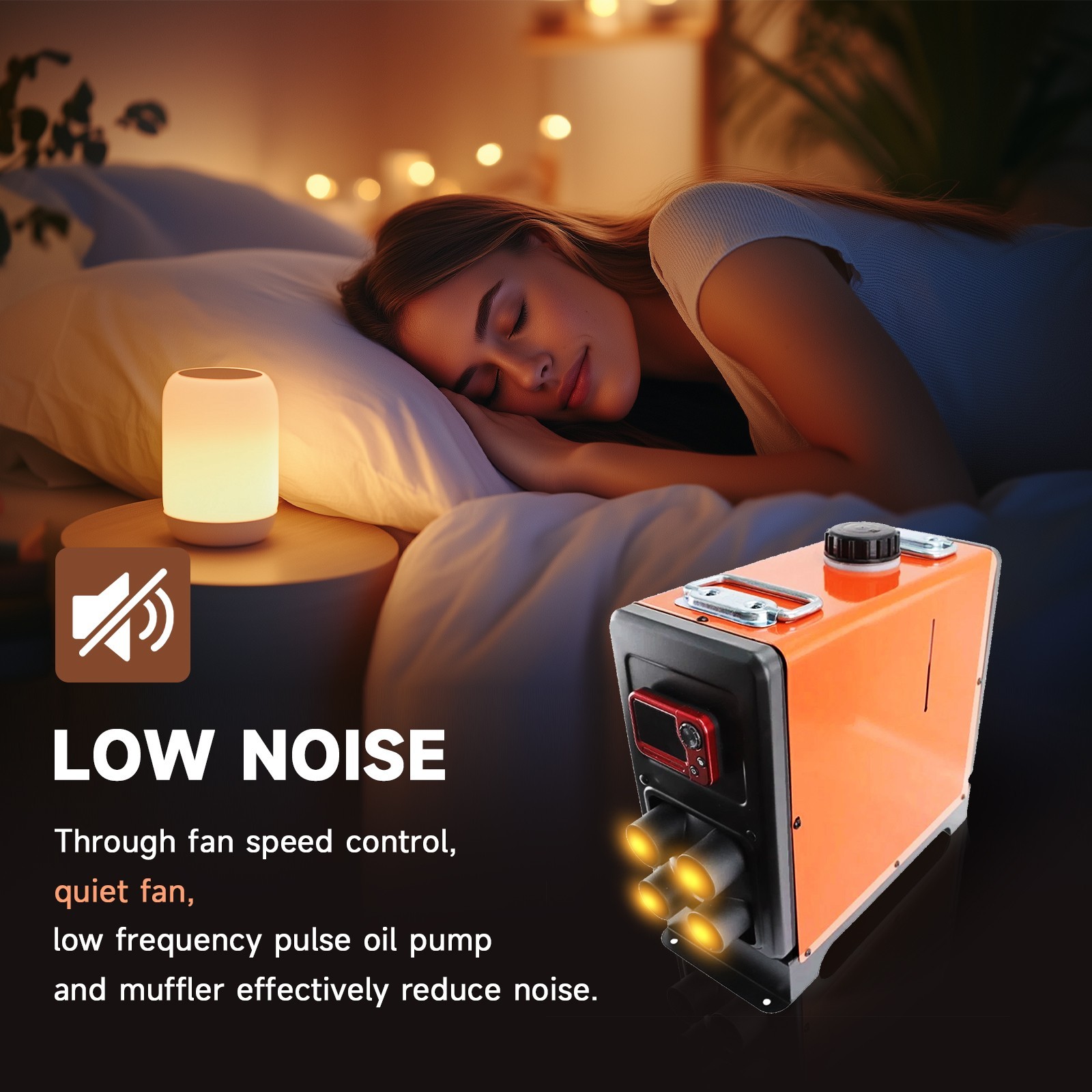 Diesel Air Heater All-in-one 12V 8KW Bluetooth LCD for Car RV Indoors