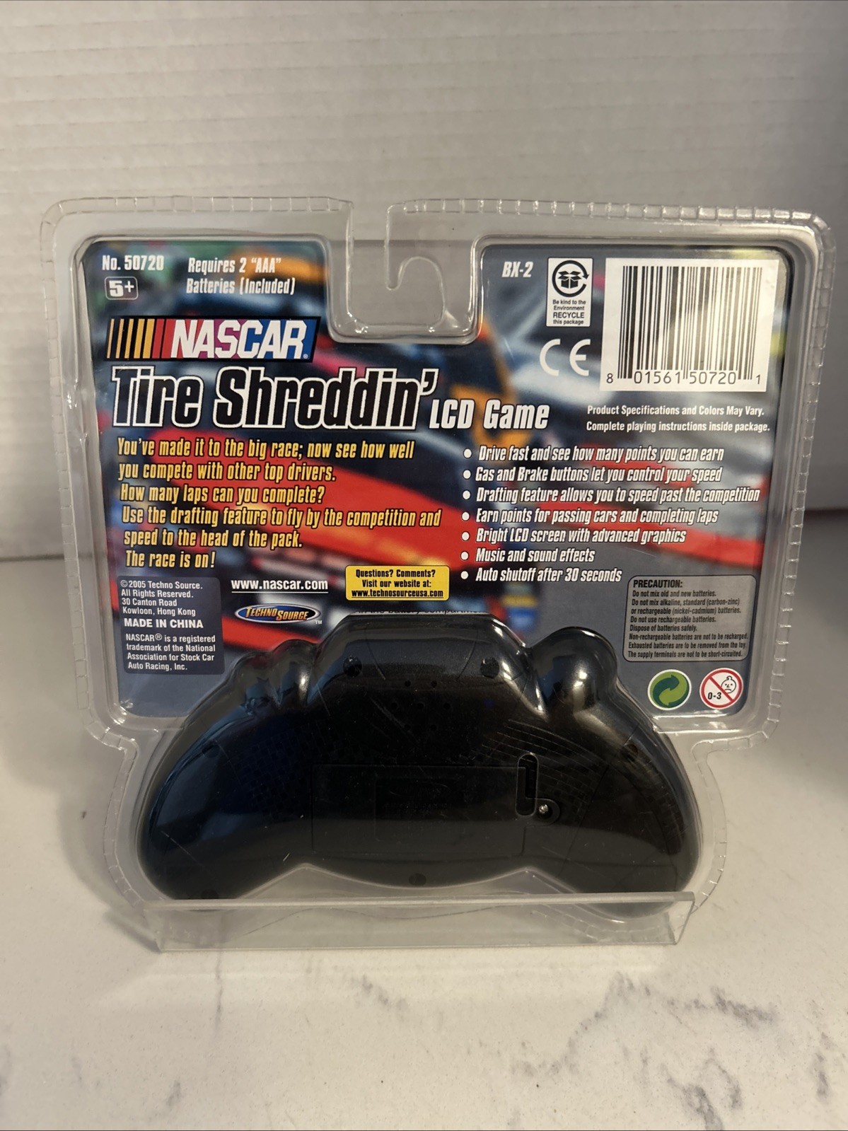 Nascar Tire Shreddin' LCD Game Featuring Drafting Techno Source NOS 2005