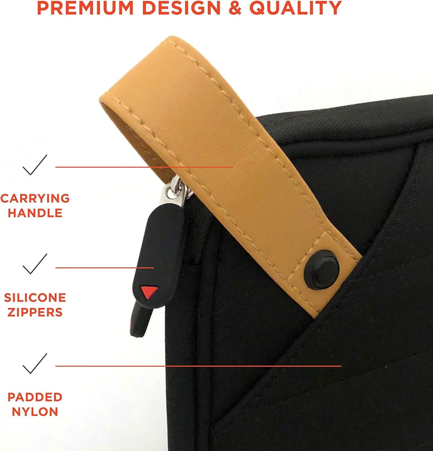 Travel Cord Case Organizer for Electronics - Cables, Accessories, Phones, Tablet