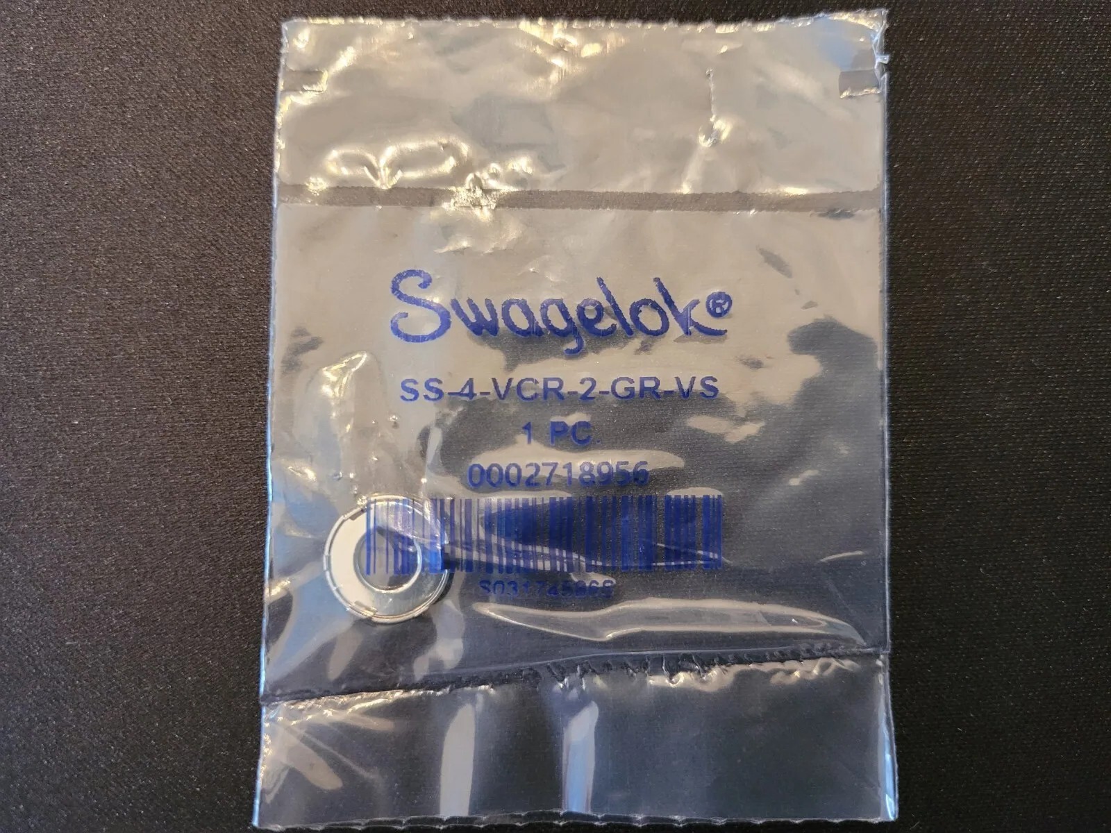 20 Pack - Swagelok 316L Stainless Steel VCR 1/4 in. Gasket SS-4-VCR-2-GR-VS