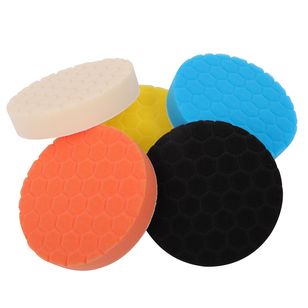 5X 6inch Car Foam Waxing Finishing Buffing Wheel Buffer Polisher Polishing Pad