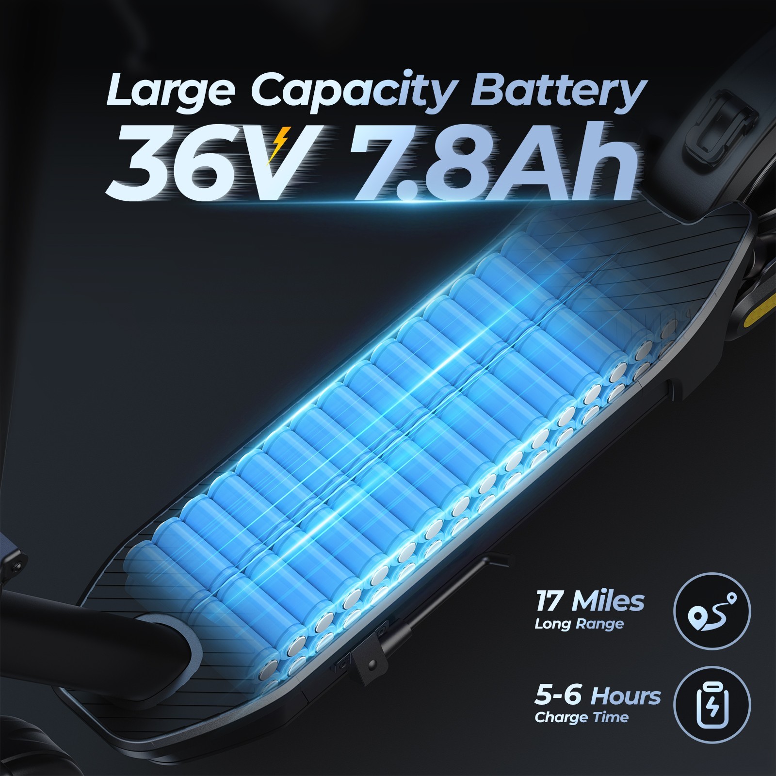 500W Commuter Electric Scooter For Adult 22MPH 20 Mile Range 8.5" Solid Tires