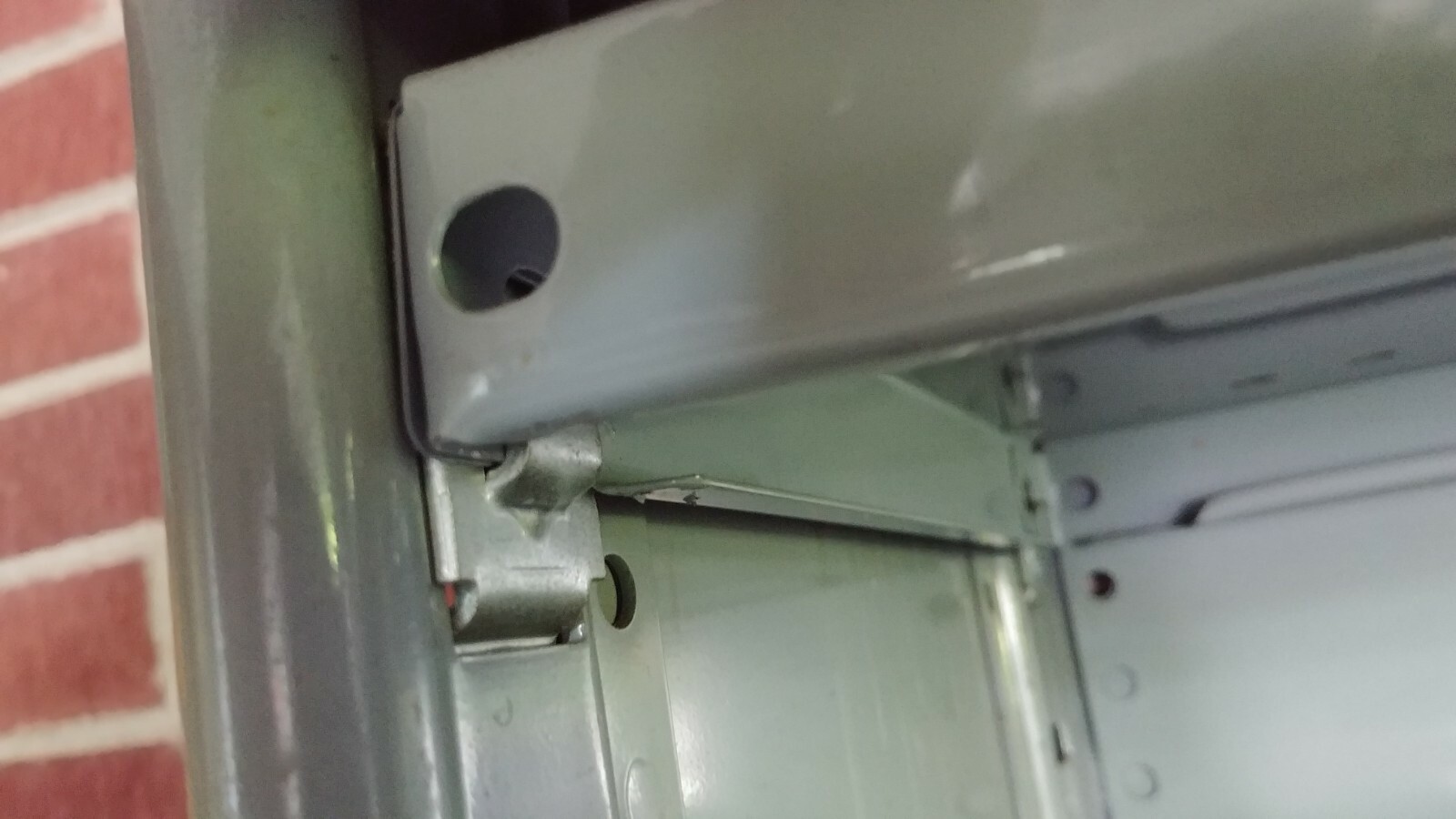 4 Hallowell Steel Shelf Support Clips / Brackets for Commercial Metal Shelving